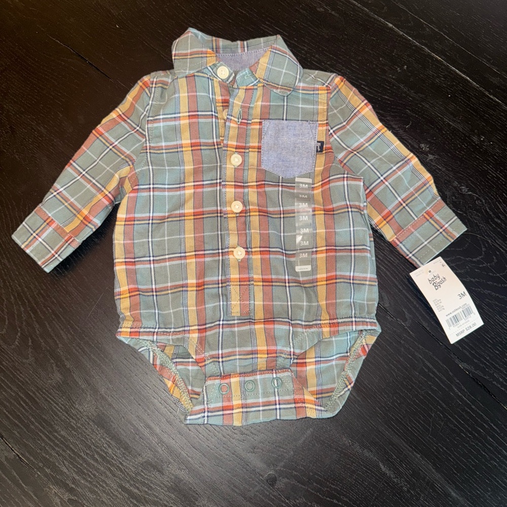 Baby B'gosh Plaid Onesie